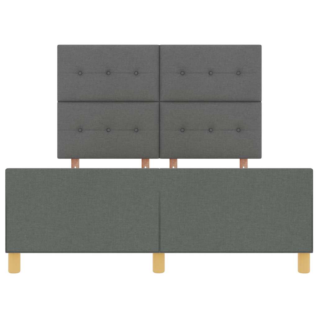 8721288341518_wbg-fr_en_hd_5 vidaXL Bed Frame Grey 135 x 190 cm Fabric - Image 8