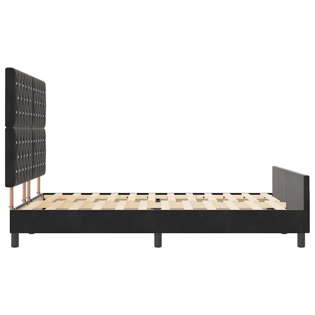 8721288341549_wbg-si_en_hd_6 vidaXL Bed Frame Black 150 x 200 cm Velvet - Image 9