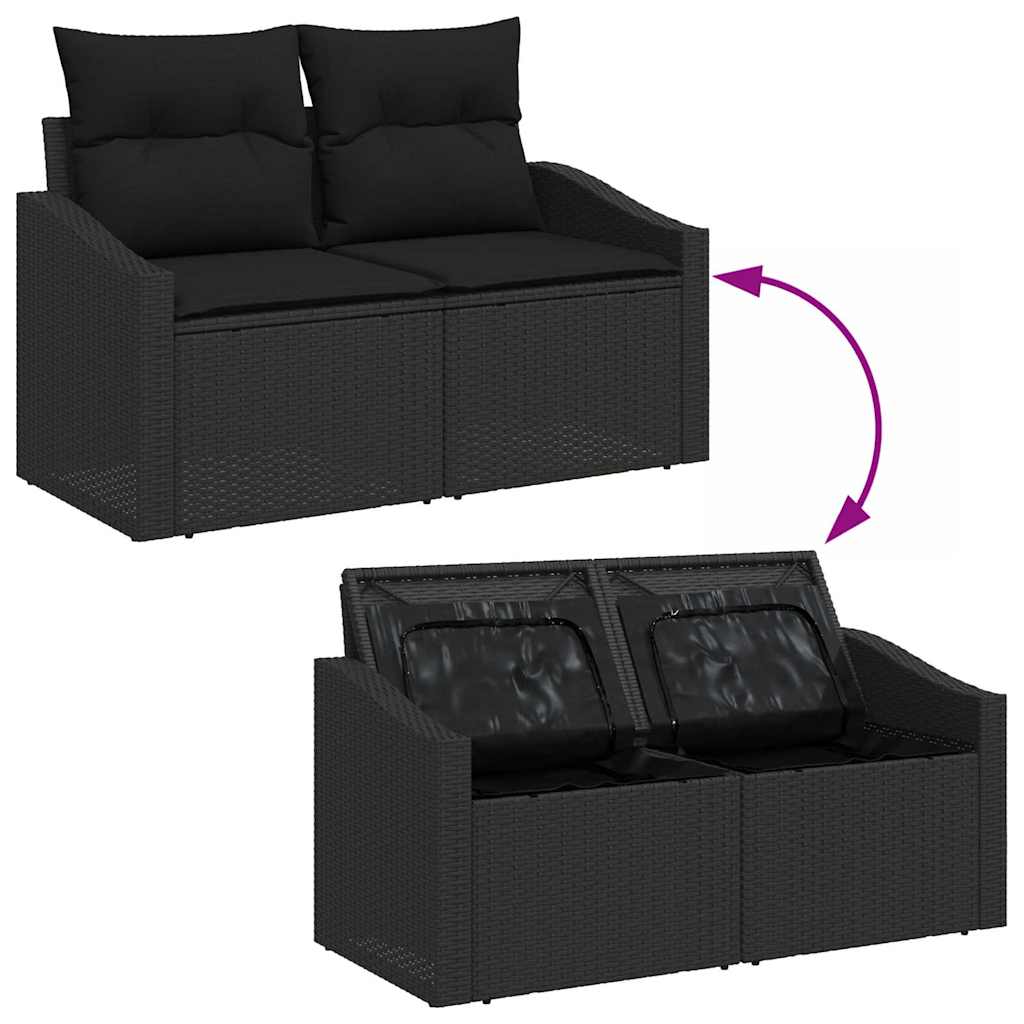 8721288358530_wbg-fu_en_hd_1 vidaXL Garden Dining Set with Cushion with Storage 11 pcs Black - Image 10