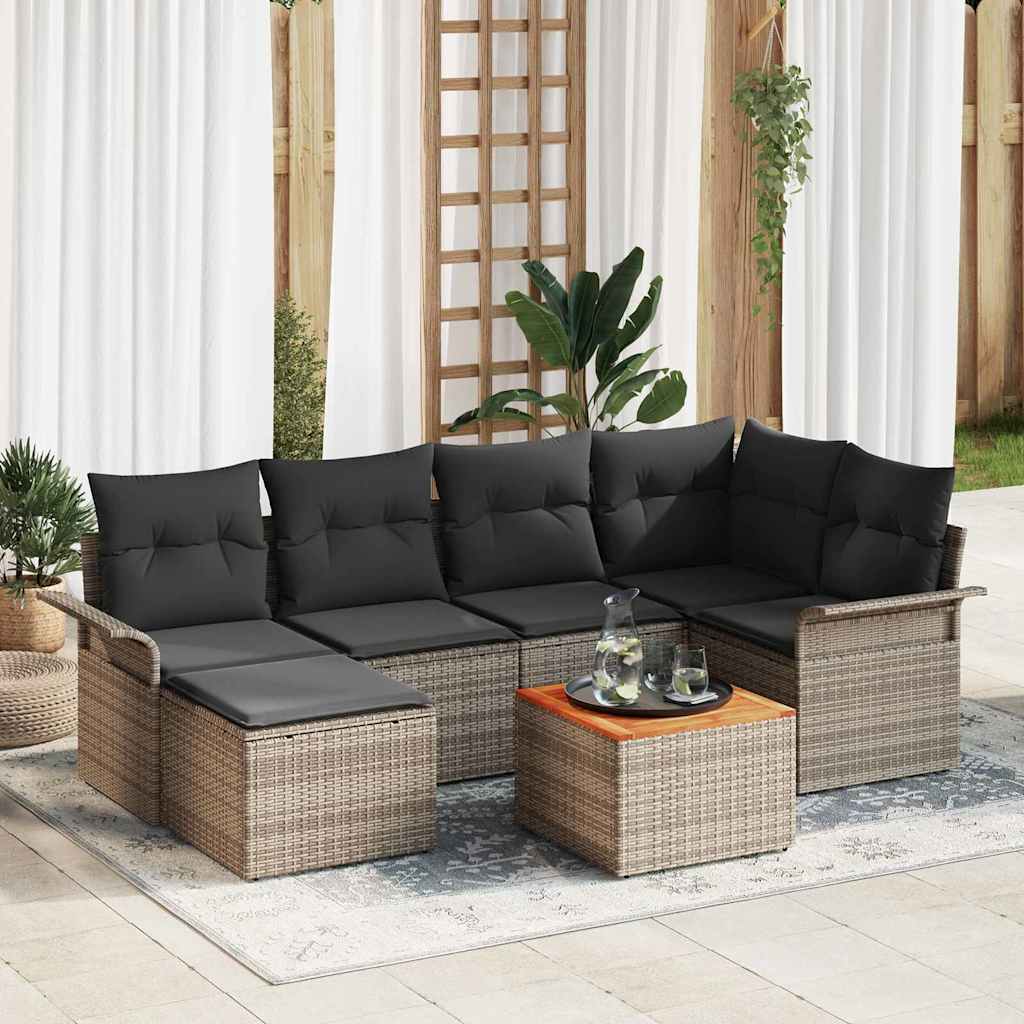 8721288362896_mo-im_en_hd_1 vidaXL Garden Sofa Set with Cushion with Storage 7 pcs Grey - Image 1
