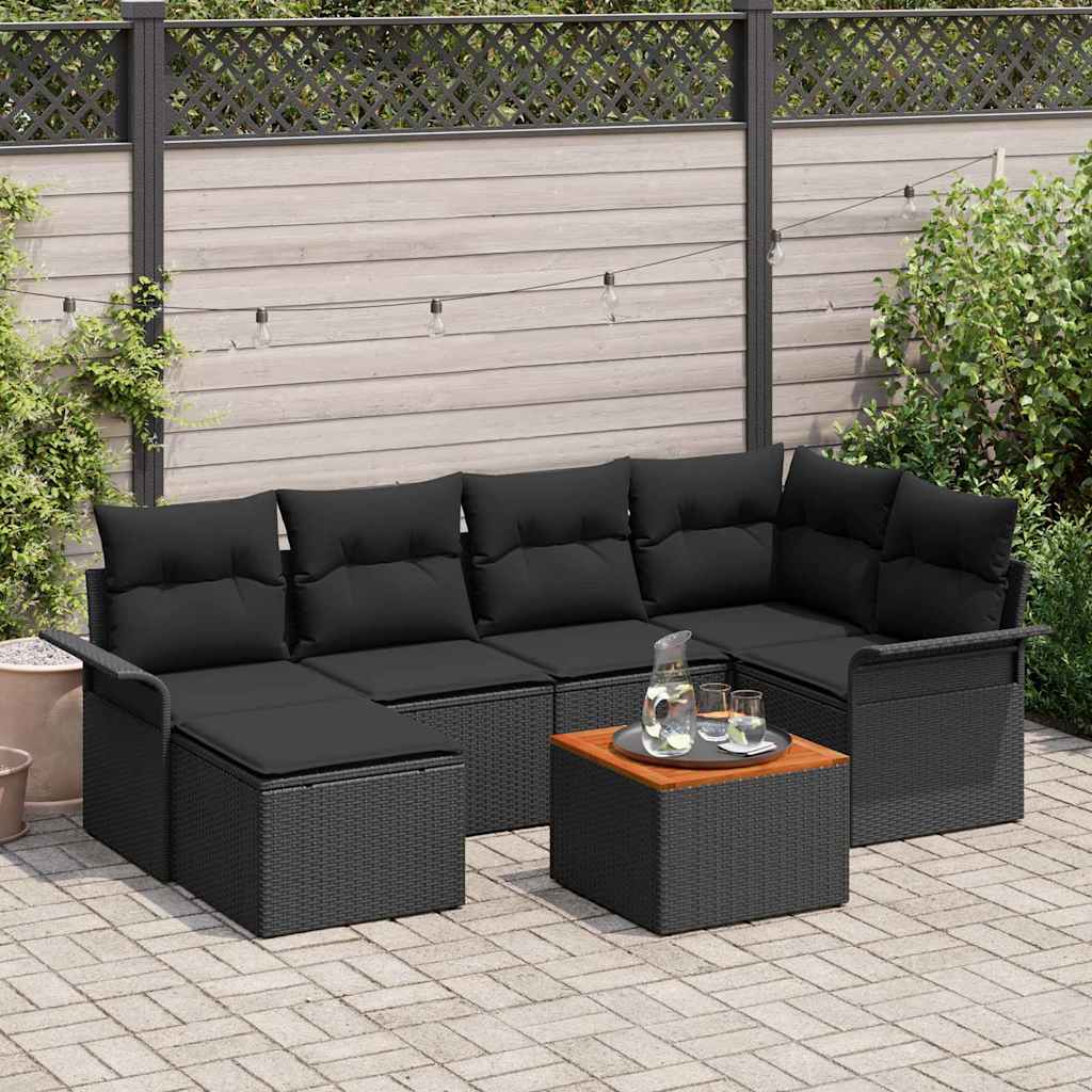 8721288362926_mo-im_en_hd_1 vidaXL Garden Sofa Set with Cushion with Storage 7 pcs Black - Image 1