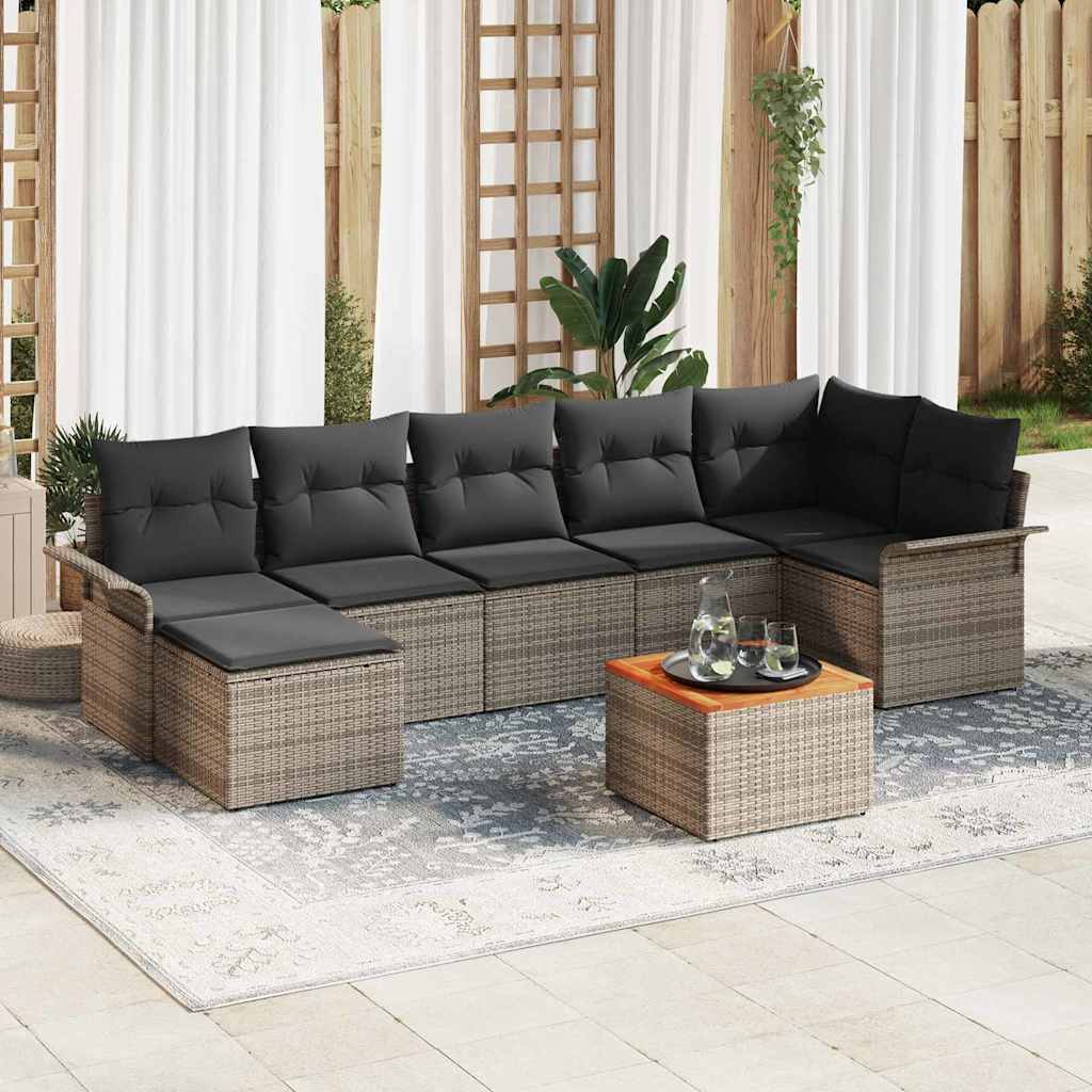 8721288362964_mo-im_en_hd_1 vidaXL Garden Sofa Set with Cushion with Storage 8 pcs Grey - Image 1