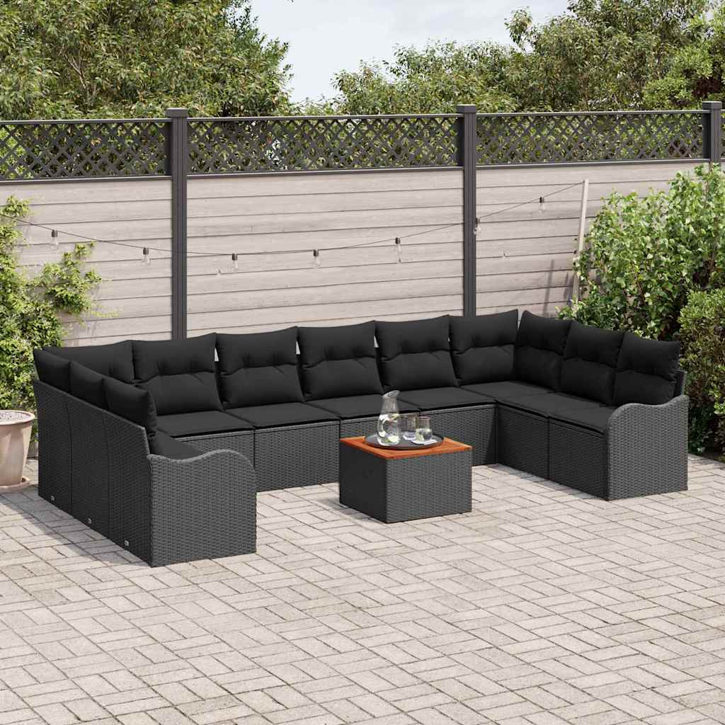 8721288364463_mo-im_en_hd_2 vidaXL Garden Sofa Set 11 pcs Black - Image 3