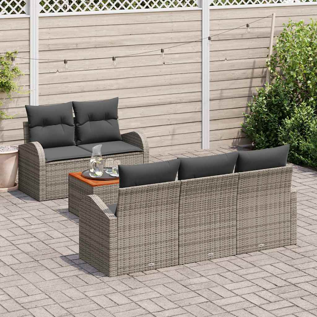 8721288364579_mo-im_en_hd_2 vidaXL Garden Sofa Set 6 pcs Grey - Image 3