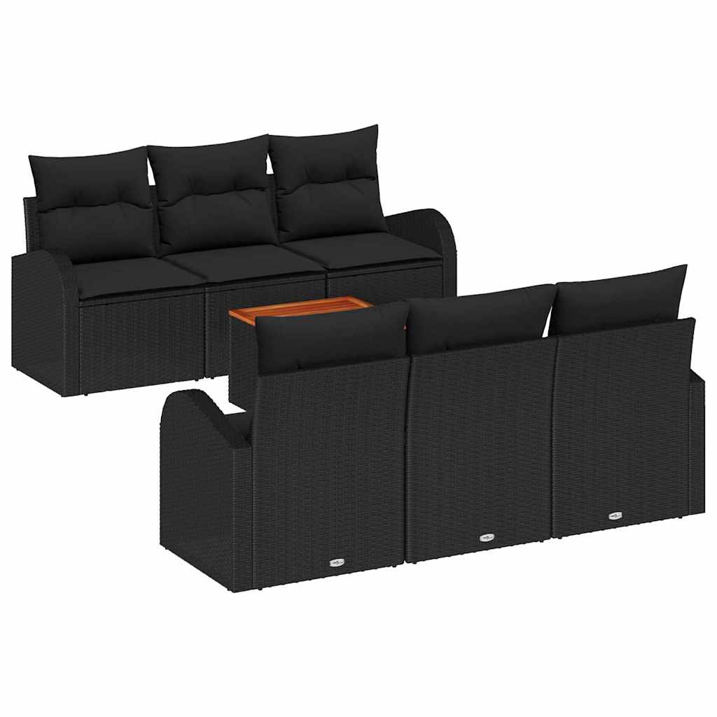 8721288364678_wbg-an-m_en_hd_4 vidaXL Garden Sofa Set 7 pcs Black - Image 2