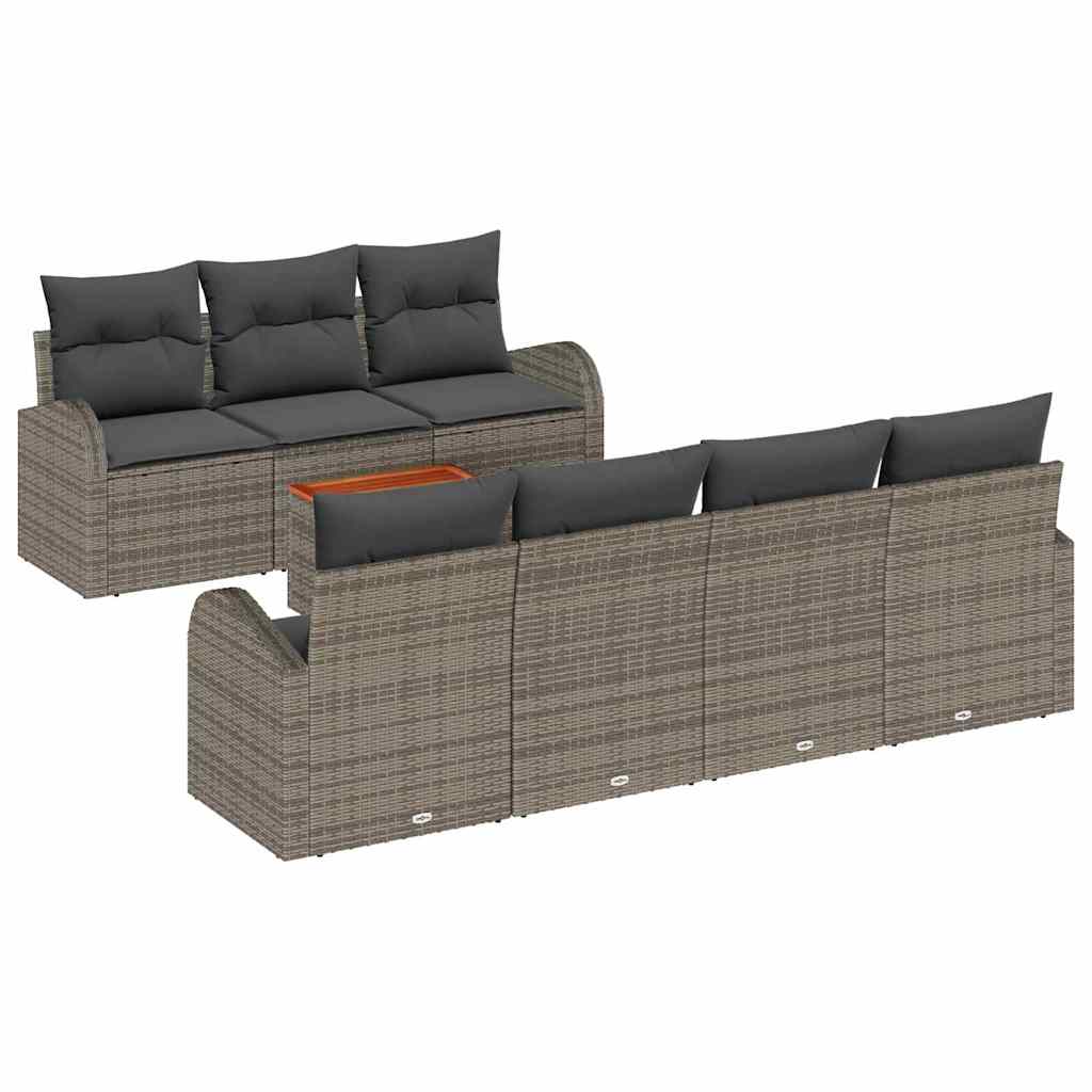 8721288364784_wbg-an-m_en_hd_4 vidaXL Garden Sofa Set 8 pcs Grey - Image 2