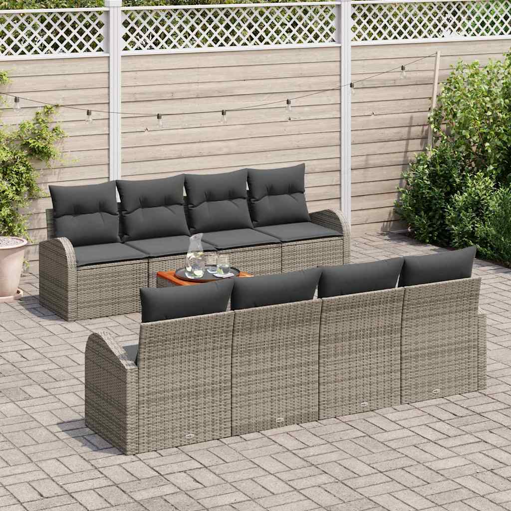 8721288364920_mo-im_en_hd_2 vidaXL Garden Sofa Set 9 pcs Grey - Image 3