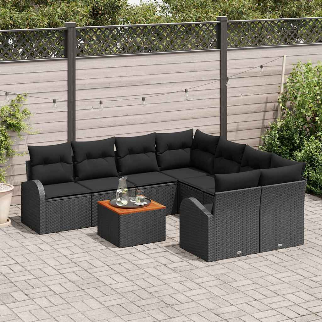 8721288365026_mo-im_en_hd_2 vidaXL Garden Sofa Set 9 pcs Black - Image 3