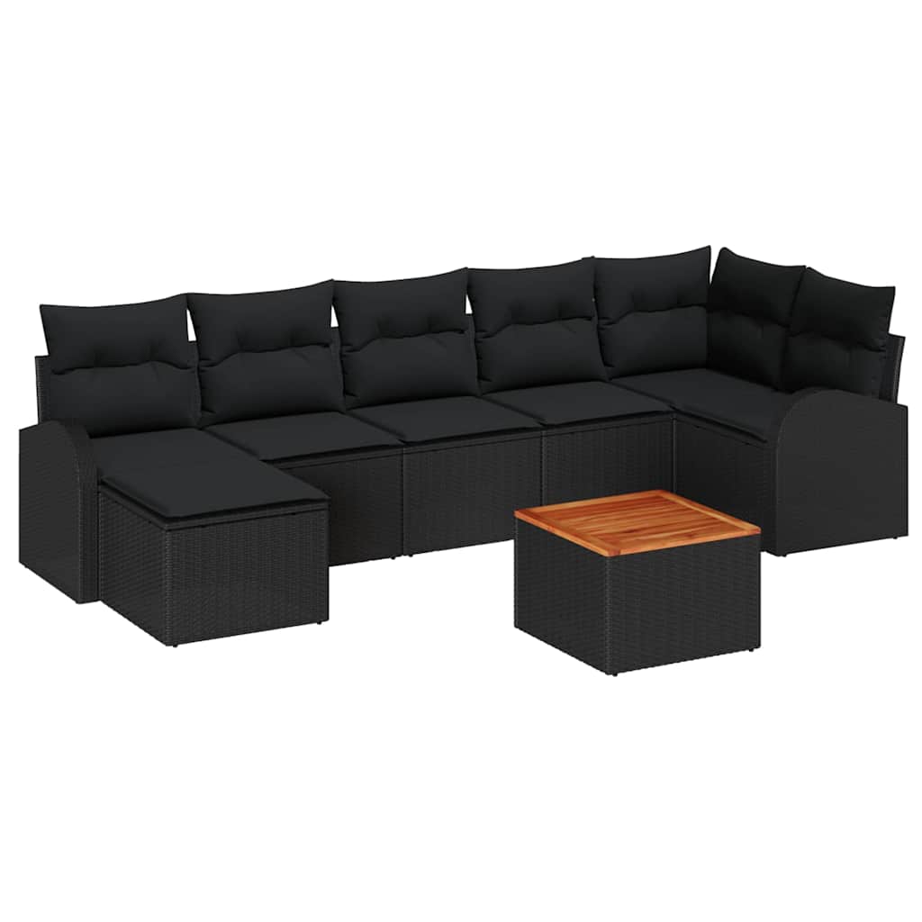 8721288365514_wbg-an-m_en_hd_6 vidaXL Garden Sofa Set 8 pcs Black - Image 2