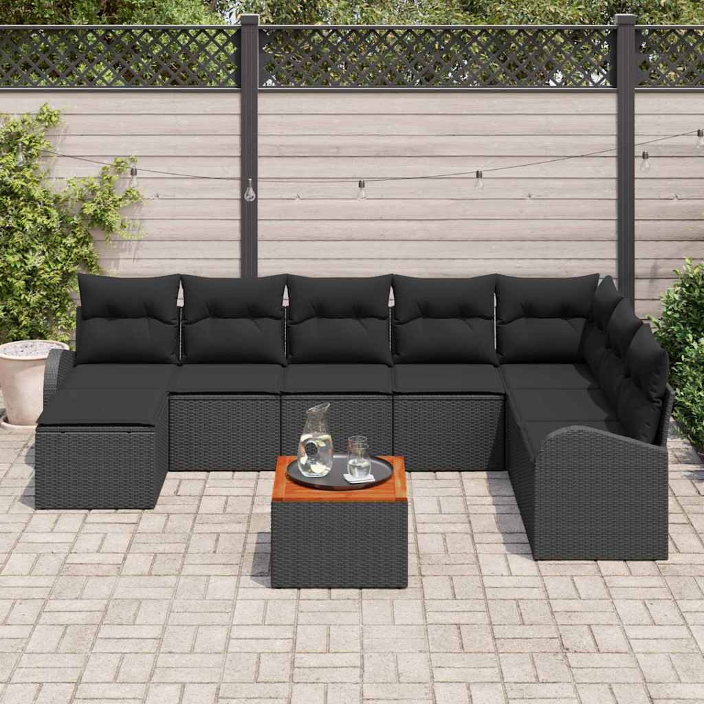 8721288365583_mo-im_en_hd_2 vidaXL Garden Sofa Set 9 pcs Black - Image 3