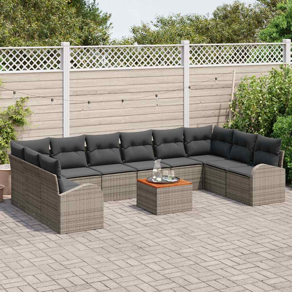 8721288365699_mo-im_en_hd_2 vidaXL Garden Sofa Set 11 pcs Grey - Image 3