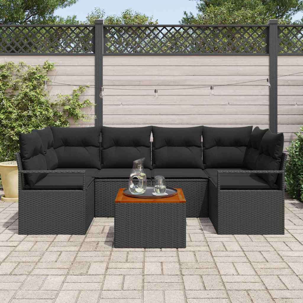8721288366009_mo-im_en_hd_2 vidaXL Garden Sofa Set 7 pcs Black - Image 3