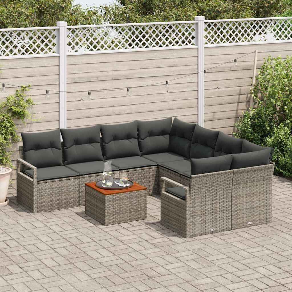 8721288366252_mo-im_en_hd_2 vidaXL Garden Sofa Set 9 pcs Grey - Image 3