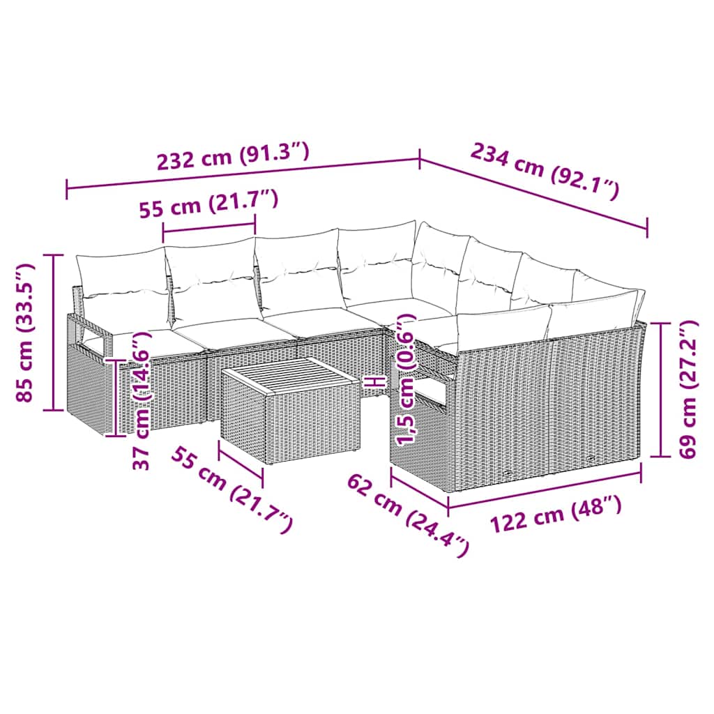 8721288366252_wbg-siz_en_hd_1 vidaXL Garden Sofa Set 9 pcs Grey - Image 13