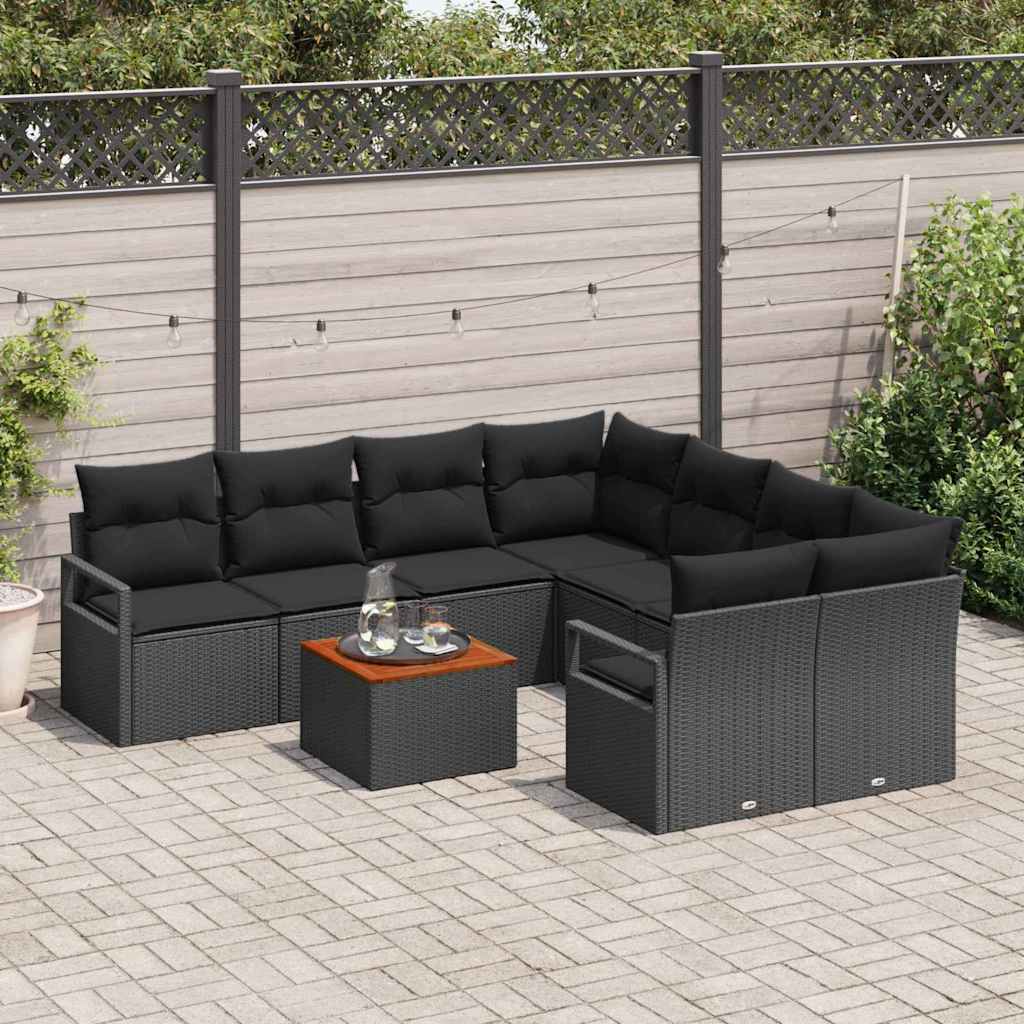 8721288366283_mo-im_en_hd_2 vidaXL Garden Sofa Set 9 pcs Black - Image 3