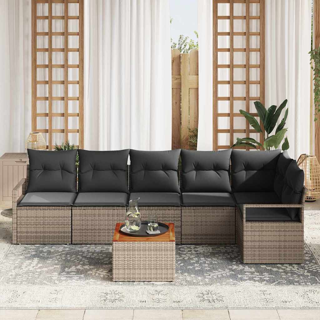 8721288366535_mo-im_en_hd_2 vidaXL Garden Sofa Set 7 pcs Grey - Image 3