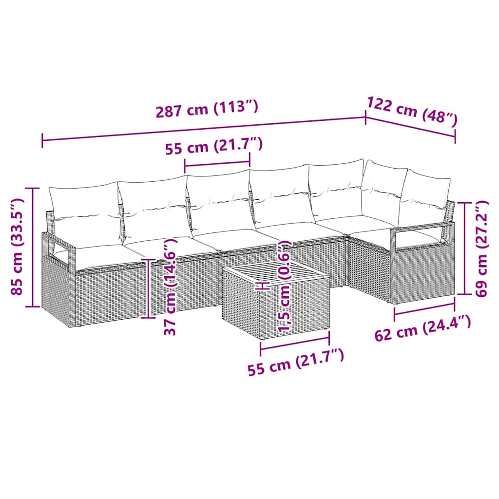 8721288366566_wbg-siz_en_hd_1 vidaXL Garden Sofa Set 7 pcs Black - Image 13
