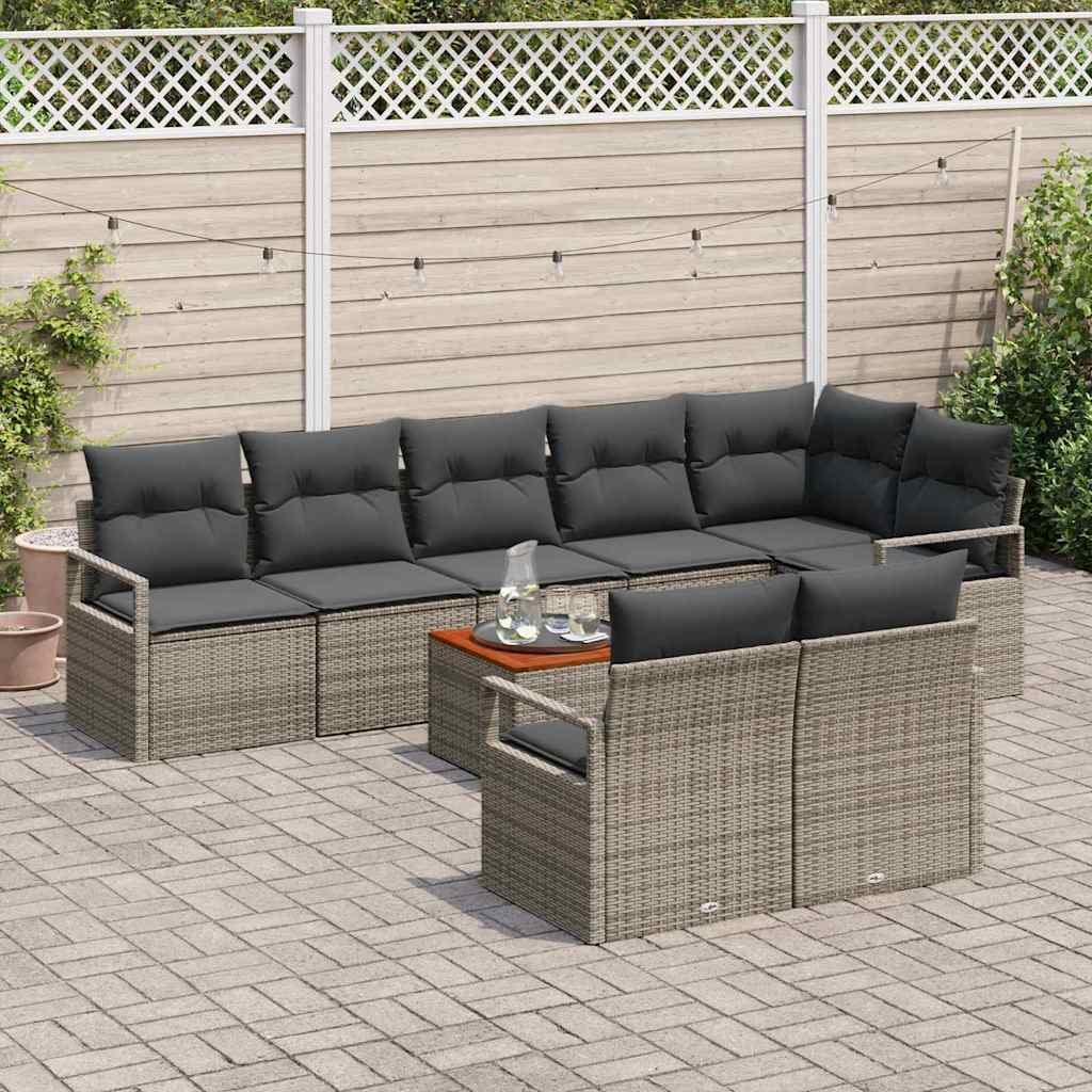 8721288366603_mo-im_en_hd_2 vidaXL Garden Sofa Set 9 pcs Grey - Image 3