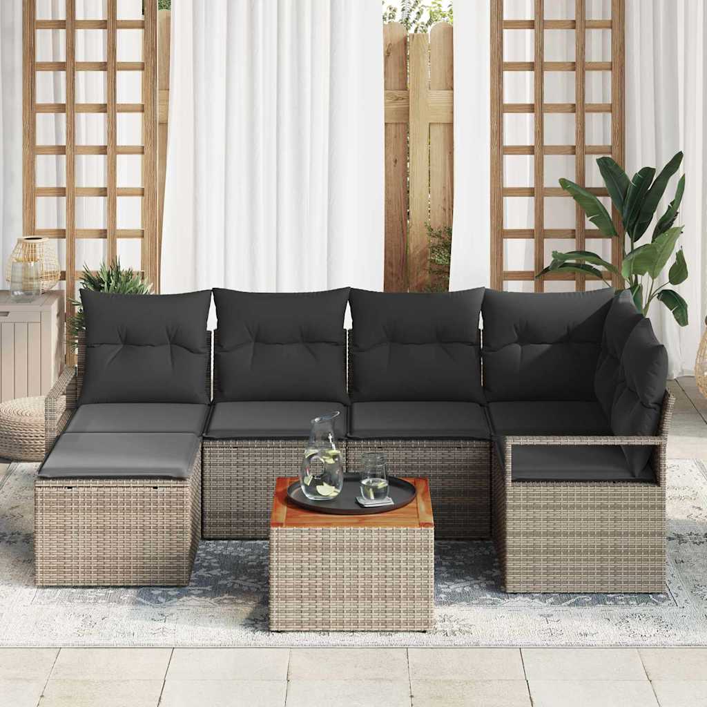 8721288366672_mo-im_en_hd_2 vidaXL Garden Sofa Set 7 pcs Grey - Image 3