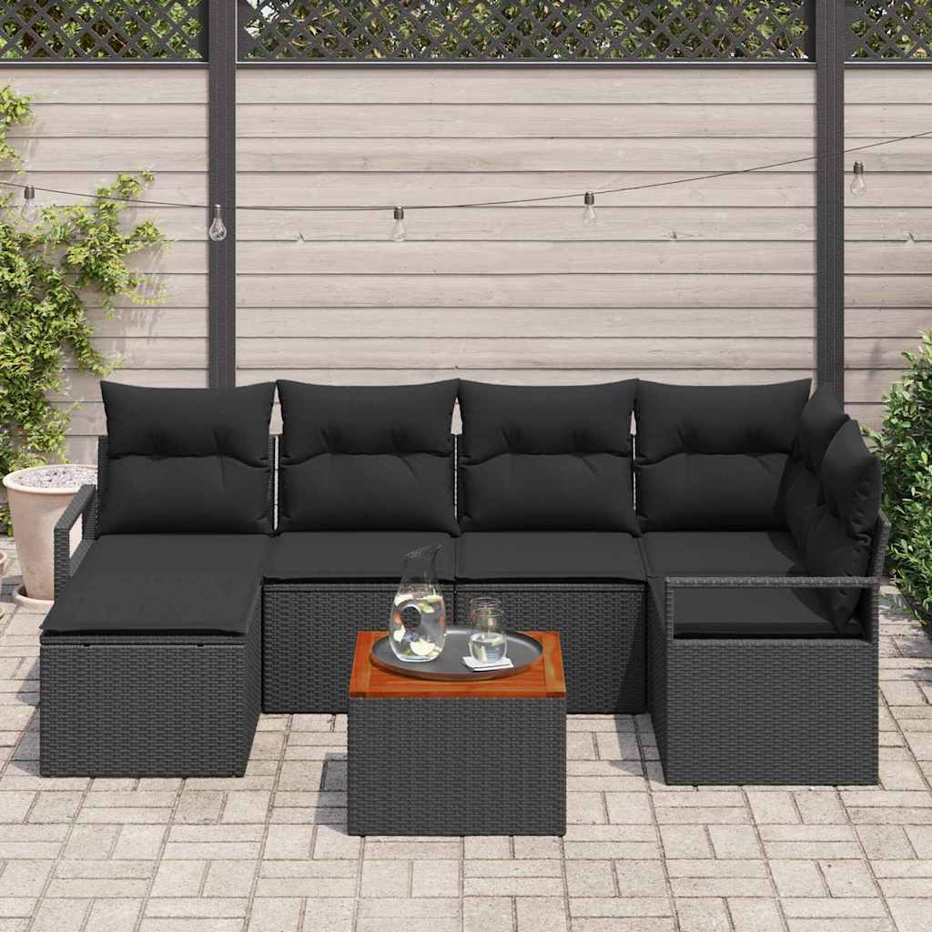 8721288366702_mo-im_en_hd_2 vidaXL Garden Sofa Set 7 pcs Black - Image 3