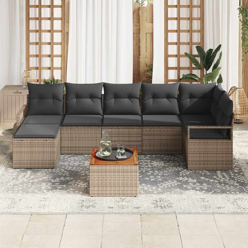 8721288366740_mo-im_en_hd_2 vidaXL Garden Sofa Set 8 pcs Grey - Image 3