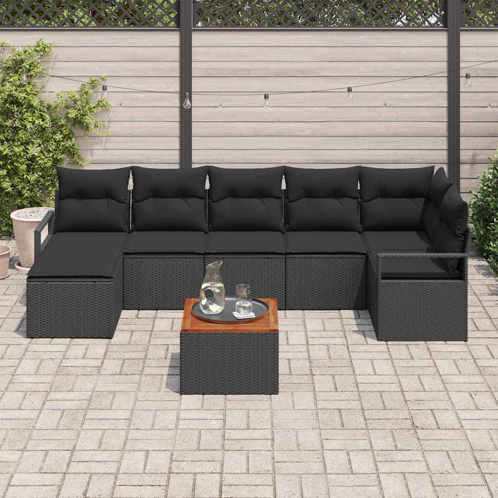 8721288366771_mo-im_en_hd_2 vidaXL Garden Sofa Set 8 pcs Black - Image 3