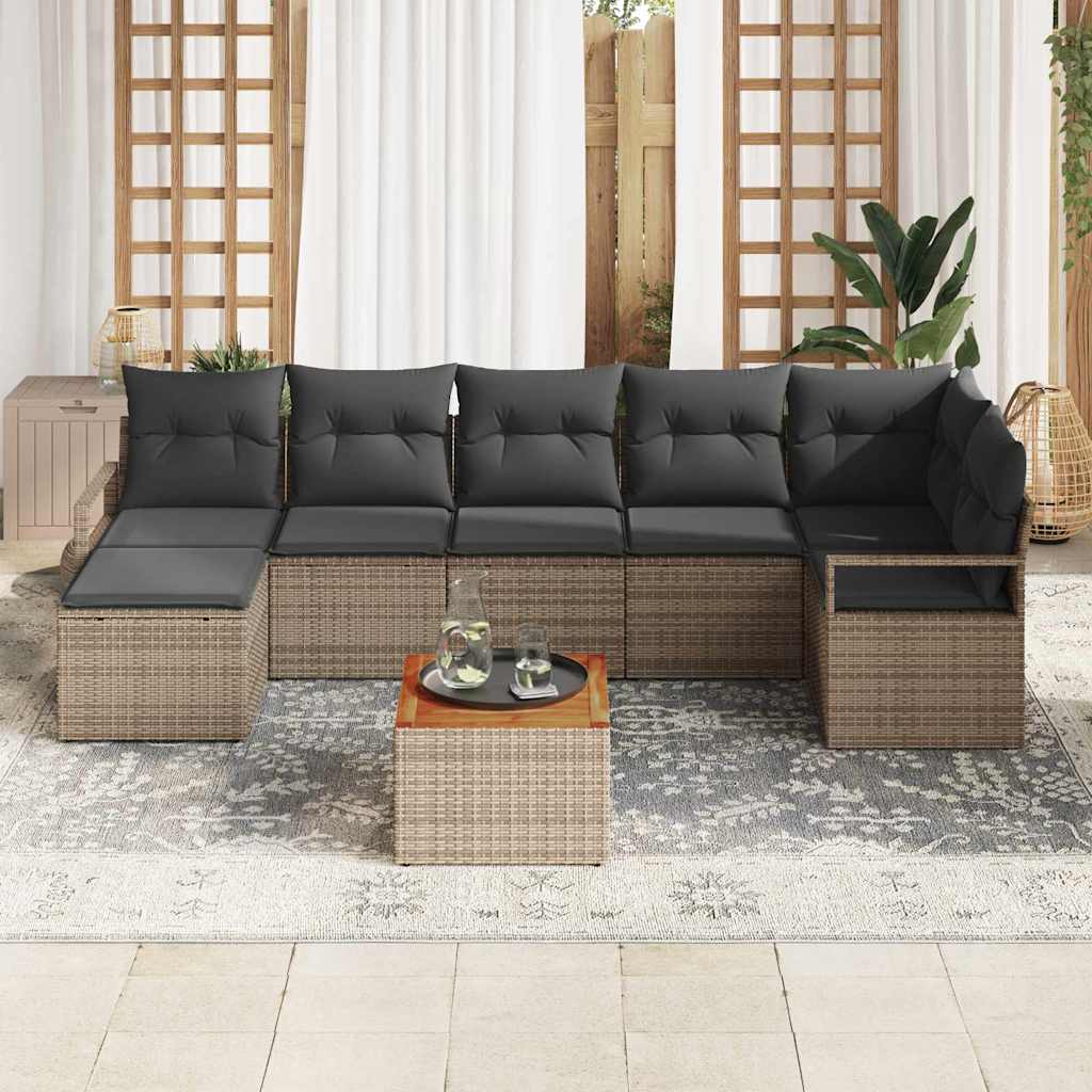 8721288366818_mo-im_en_hd_2 vidaXL Garden Sofa Set 9 pcs Grey - Image 3