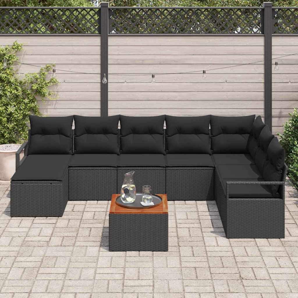 8721288366849_mo-im_en_hd_2 vidaXL Garden Sofa Set 9 pcs Black - Image 3