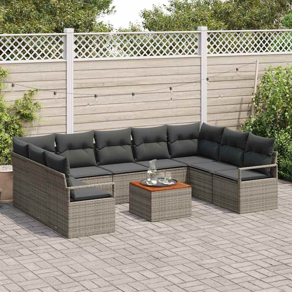 8721288366887_mo-im_en_hd_2 vidaXL Garden Sofa Set 10 pcs Grey - Image 3