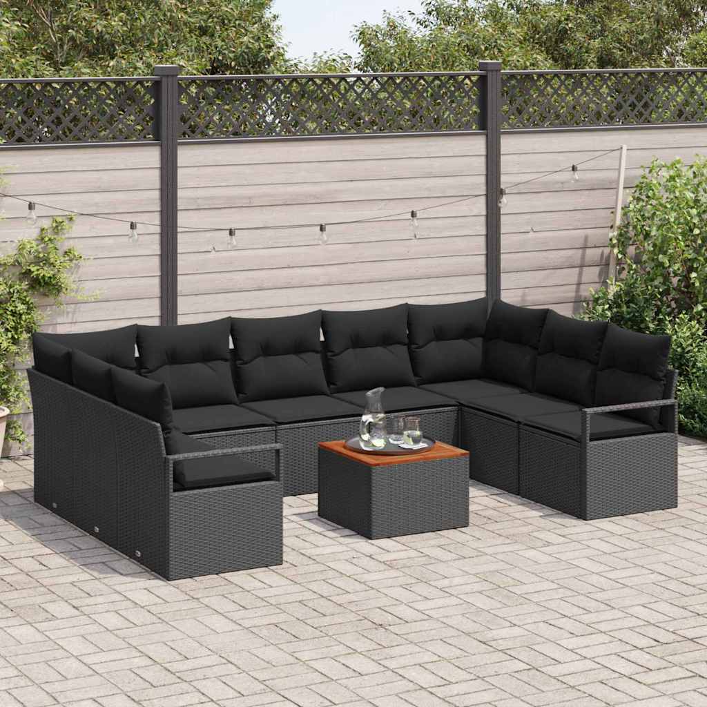 8721288366917_mo-im_en_hd_2 vidaXL Garden Sofa Set 10 pcs Black - Image 3