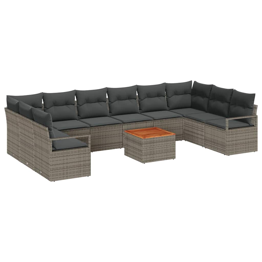 8721288366955_wbg-an-m_en_hd_5 vidaXL Garden Sofa Set 11 pcs Grey - Image 2