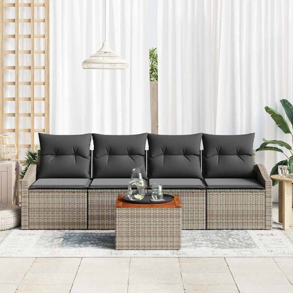 8721288367020_mo-im_en_hd_2 vidaXL Garden Sofa Set 5 pcs Grey - Image 3
