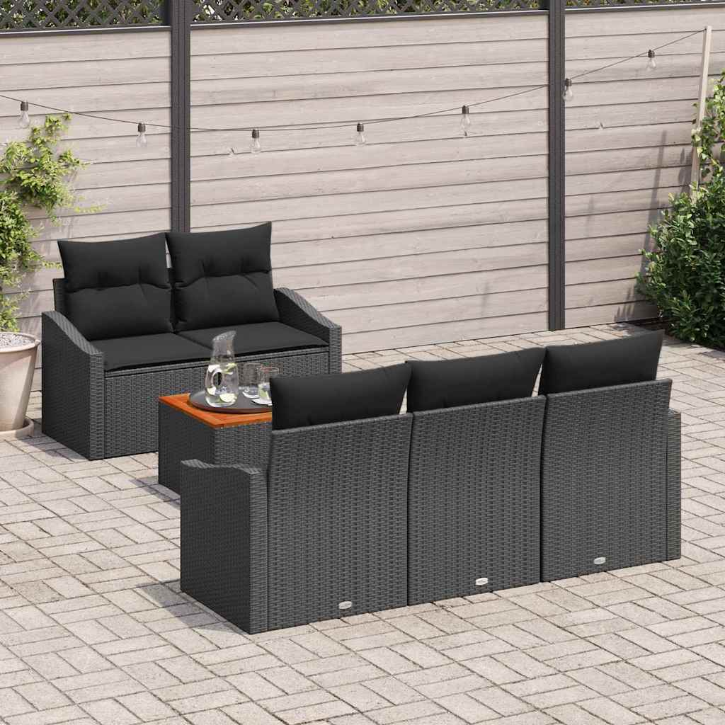 8721288367129_mo-im_en_hd_2 vidaXL Garden Sofa Set 6 pcs Black - Image 3