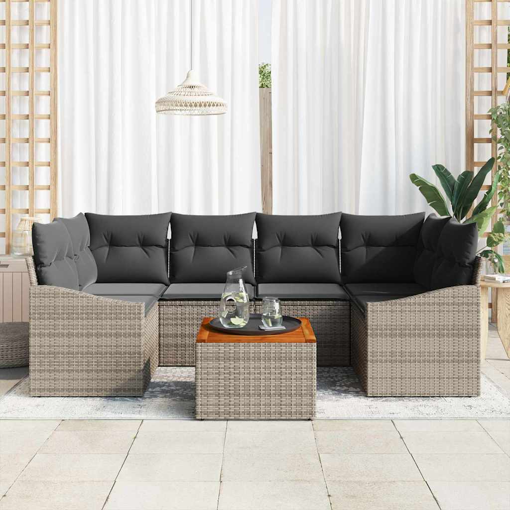 8721288367235_mo-im_en_hd_2 vidaXL Garden Sofa Set 7 pcs Grey - Image 3