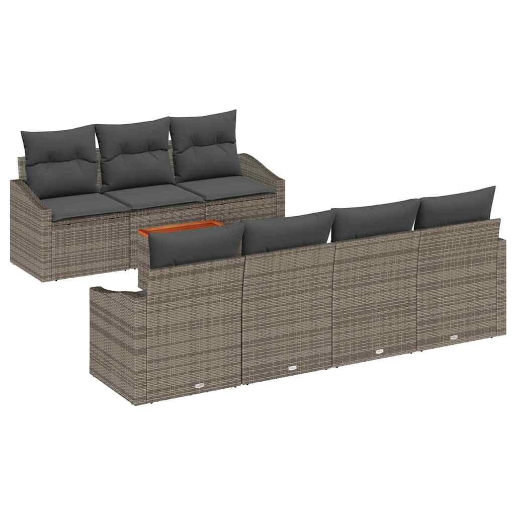 8721288367303_wbg-an-m_en_hd_4 vidaXL Garden Sofa Set 8 pcs Grey - Image 2