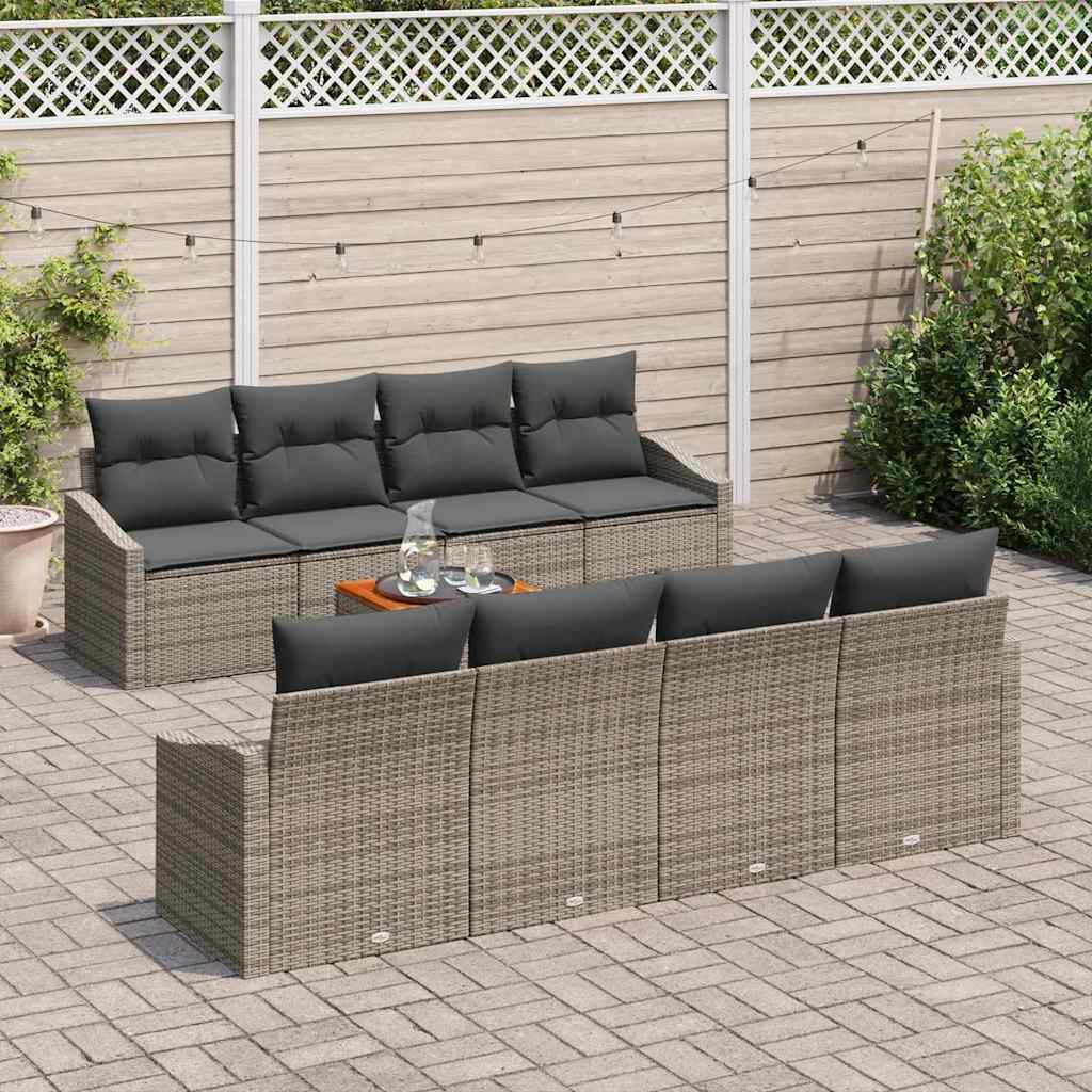 8721288367440_mo-im_en_hd_2 vidaXL Garden Sofa Set 7 pcs Grey - Image 3