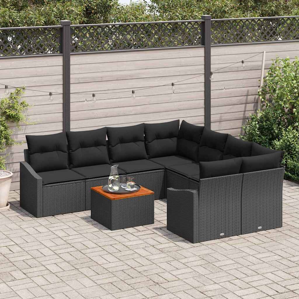8721288367549_mo-im_en_hd_2 vidaXL Garden Sofa Set 9 pcs Black - Image 3