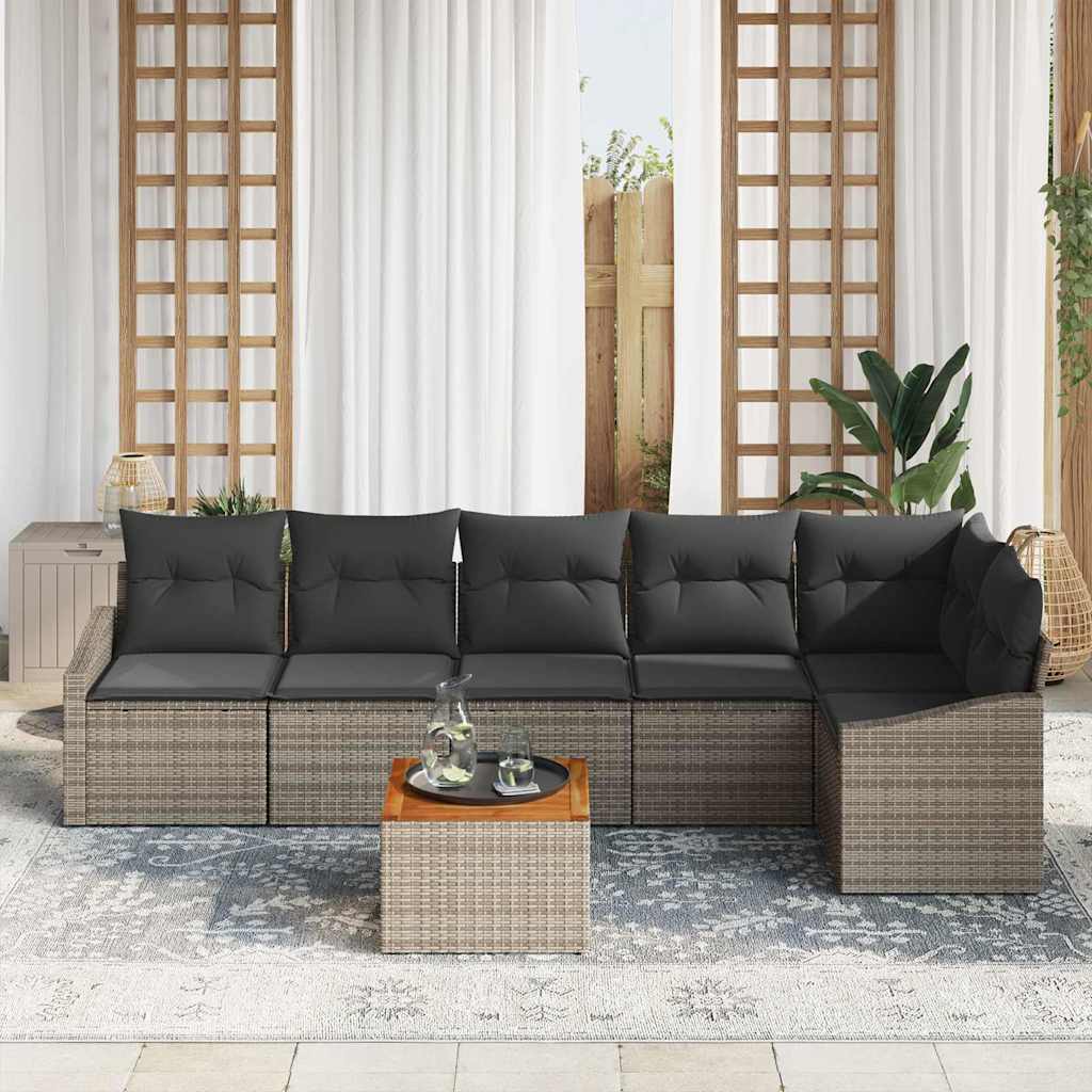 8721288367792_mo-im_en_hd_2 vidaXL Garden Sofa Set 7 pcs Grey - Image 3