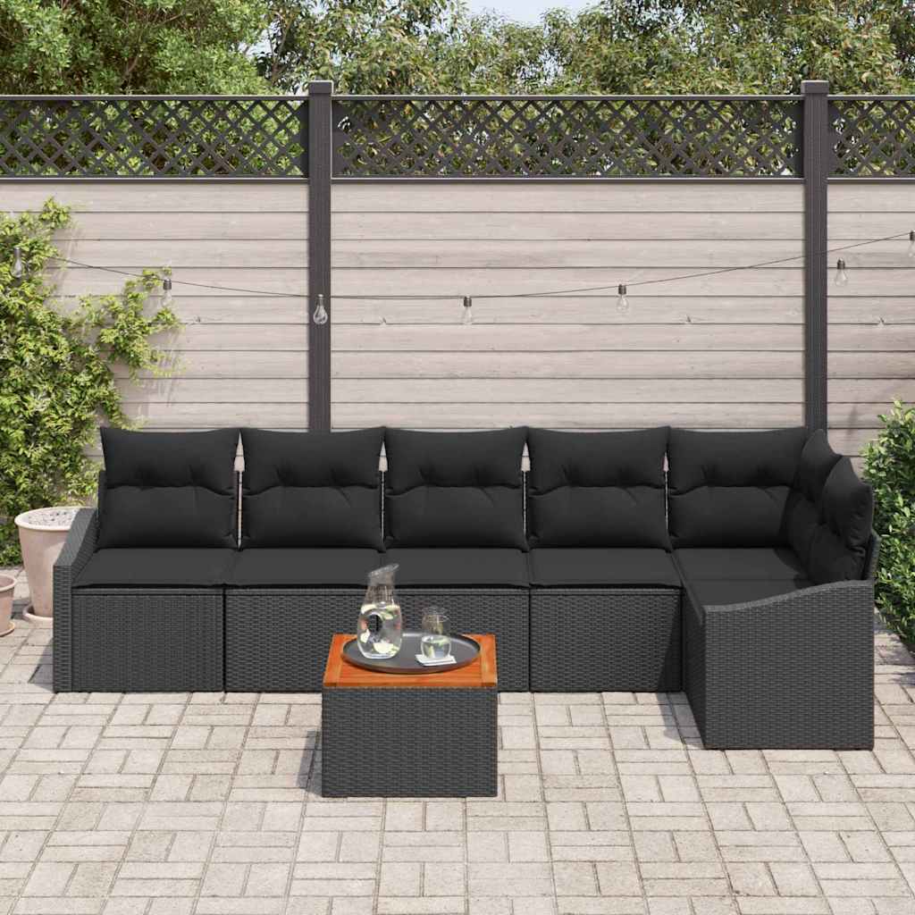 8721288367822_mo-im_en_hd_2 vidaXL Garden Sofa Set 7 pcs Black - Image 3