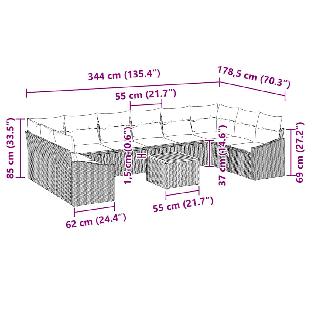 8721288368218_wbg-siz_en_hd_1 vidaXL Garden Sofa Set 11 pcs Grey - Image 11