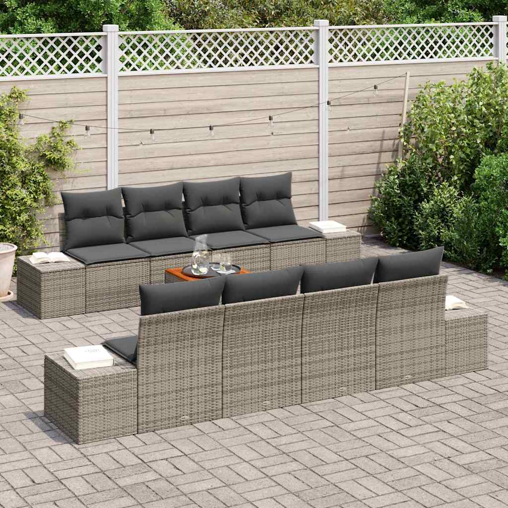 8721288368706_mo-im_en_hd_2 vidaXL Garden Sofa Set 7 pcs Grey - Image 3