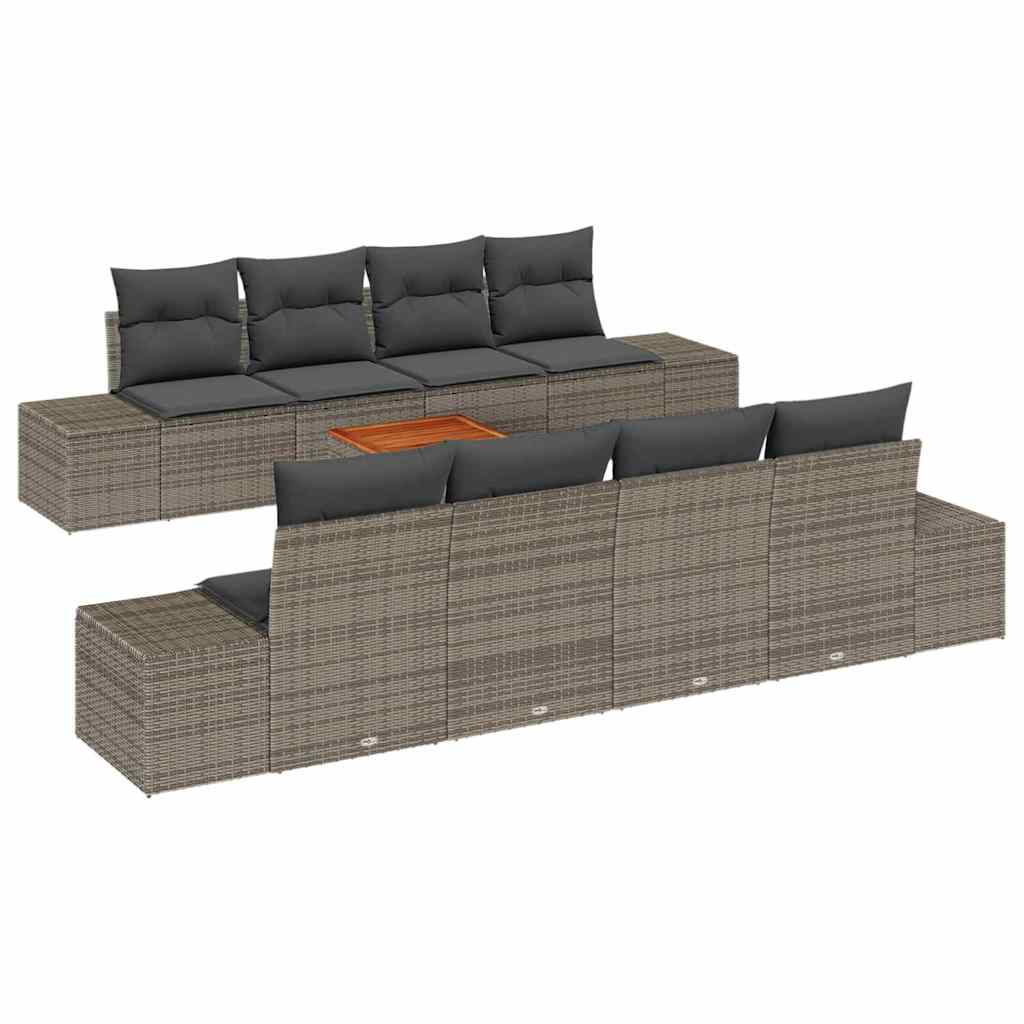 8721288368706_wbg-an-m_en_hd_4 vidaXL Garden Sofa Set 7 pcs Grey - Image 2