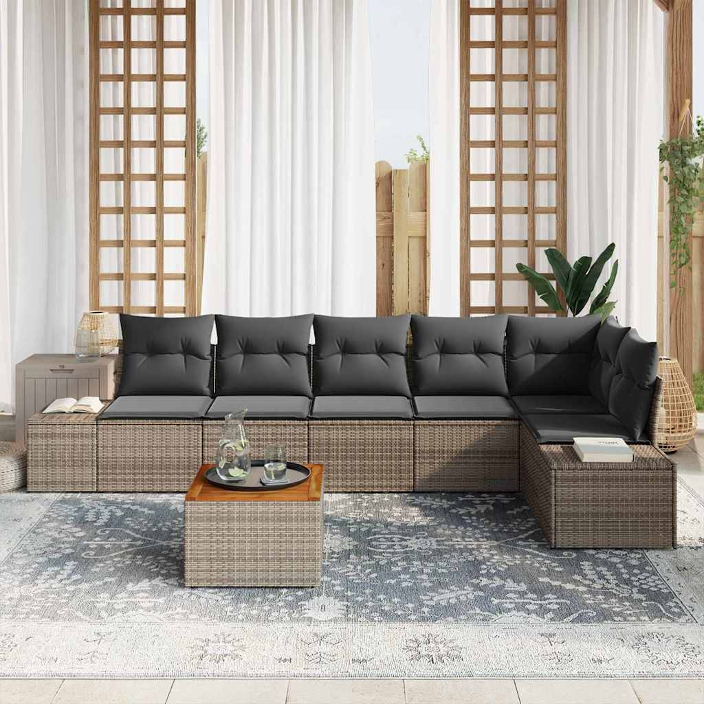 8721288369055_mo-im_en_hd_2 vidaXL Garden Sofa Set 7 pcs Grey - Image 3