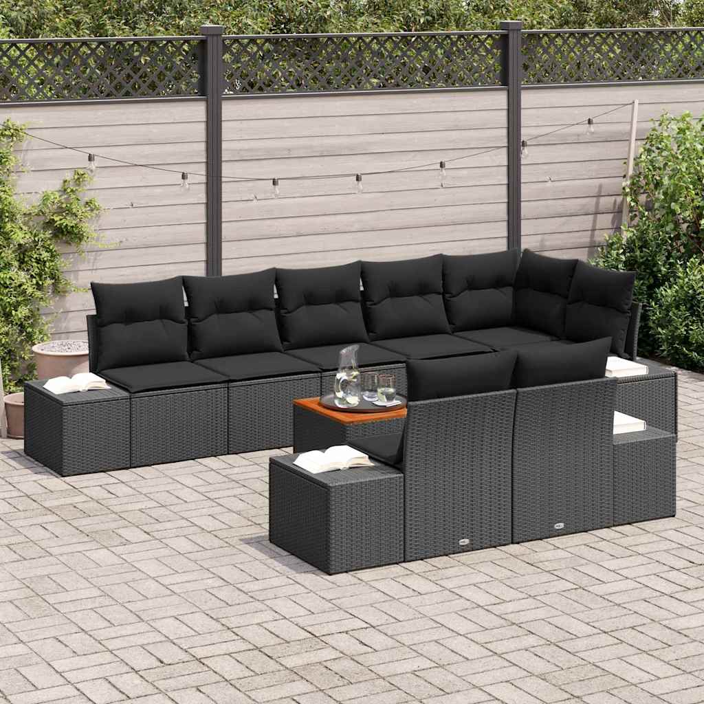 8721288369154_mo-im_en_hd_2 vidaXL Garden Sofa Set 9 pcs Black - Image 3