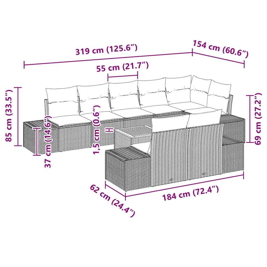 8721288369154_wbg-siz_en_hd_1 vidaXL Garden Sofa Set 9 pcs Black - Image 13