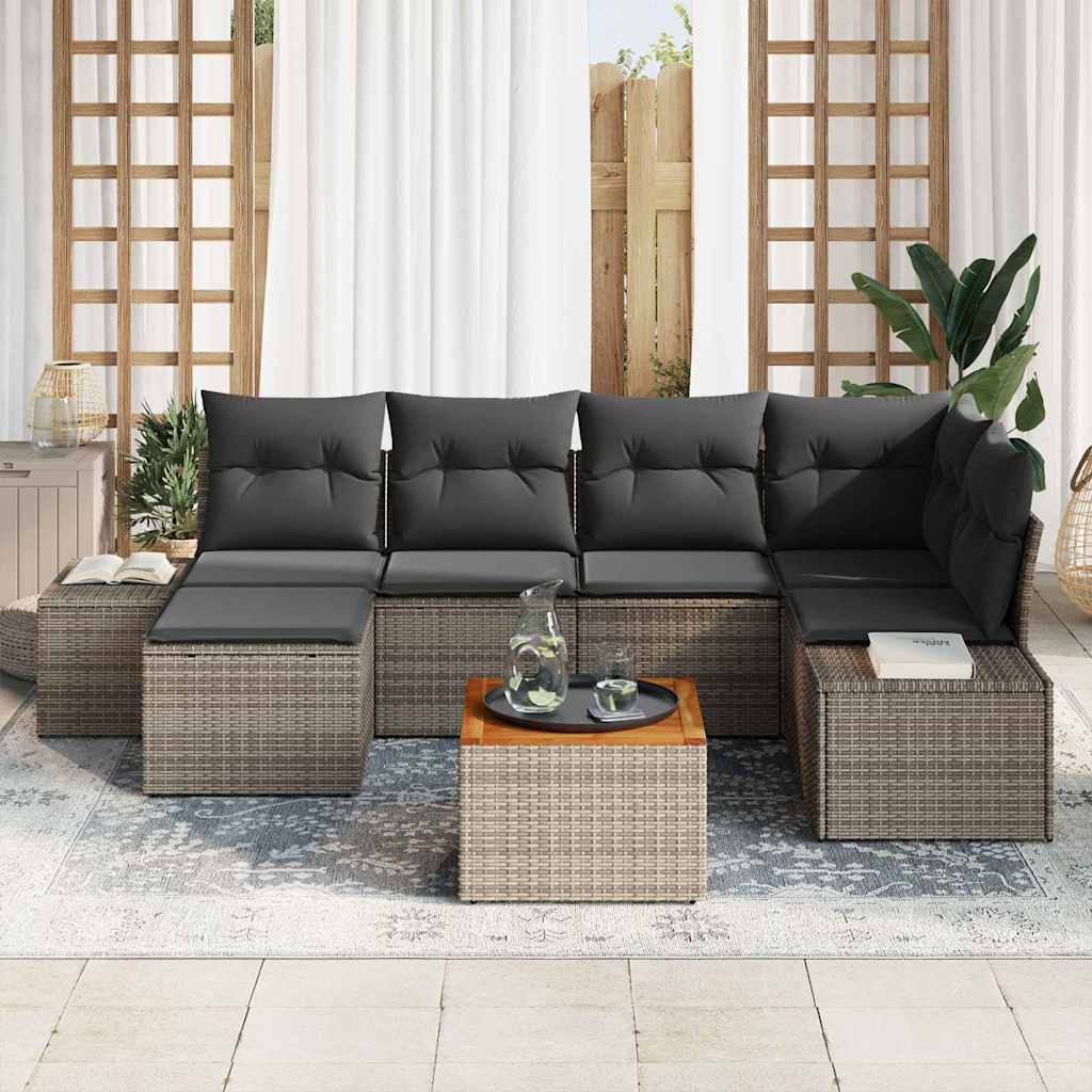 8721288369192_mo-im_en_hd_2 vidaXL Garden Sofa Set 7 pcs Grey - Image 3