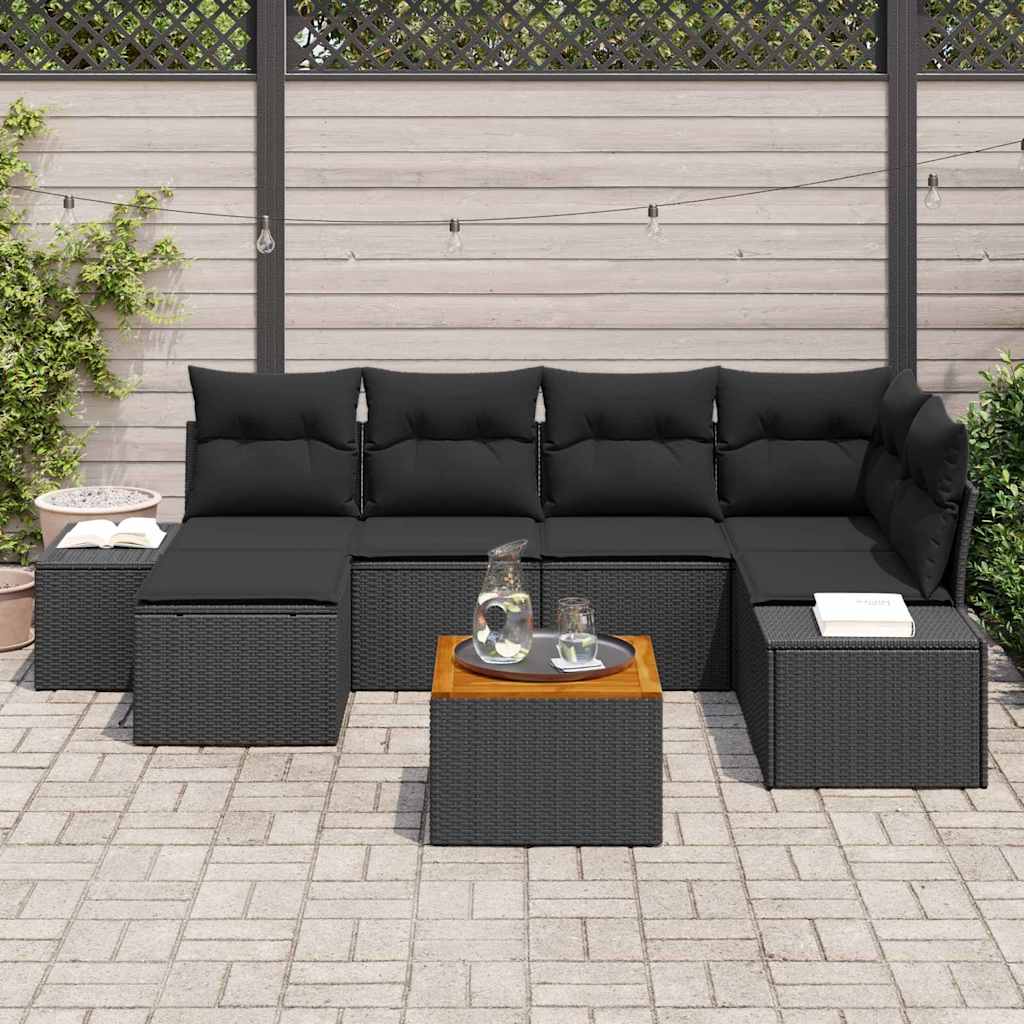 8721288369222_mo-im_en_hd_2 vidaXL Garden Sofa Set 7 pcs Black - Image 3