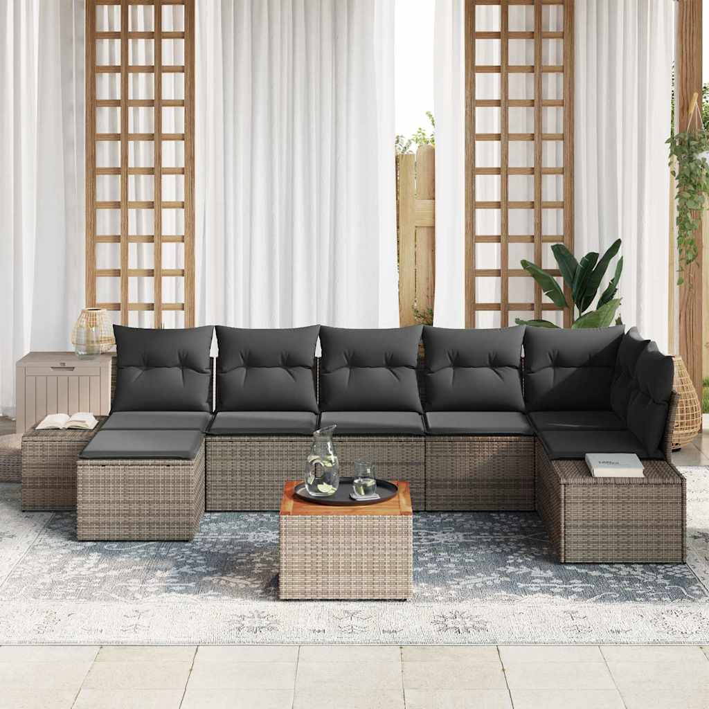 8721288369260_mo-im_en_hd_2 vidaXL Garden Sofa Set 8 pcs Grey - Image 3