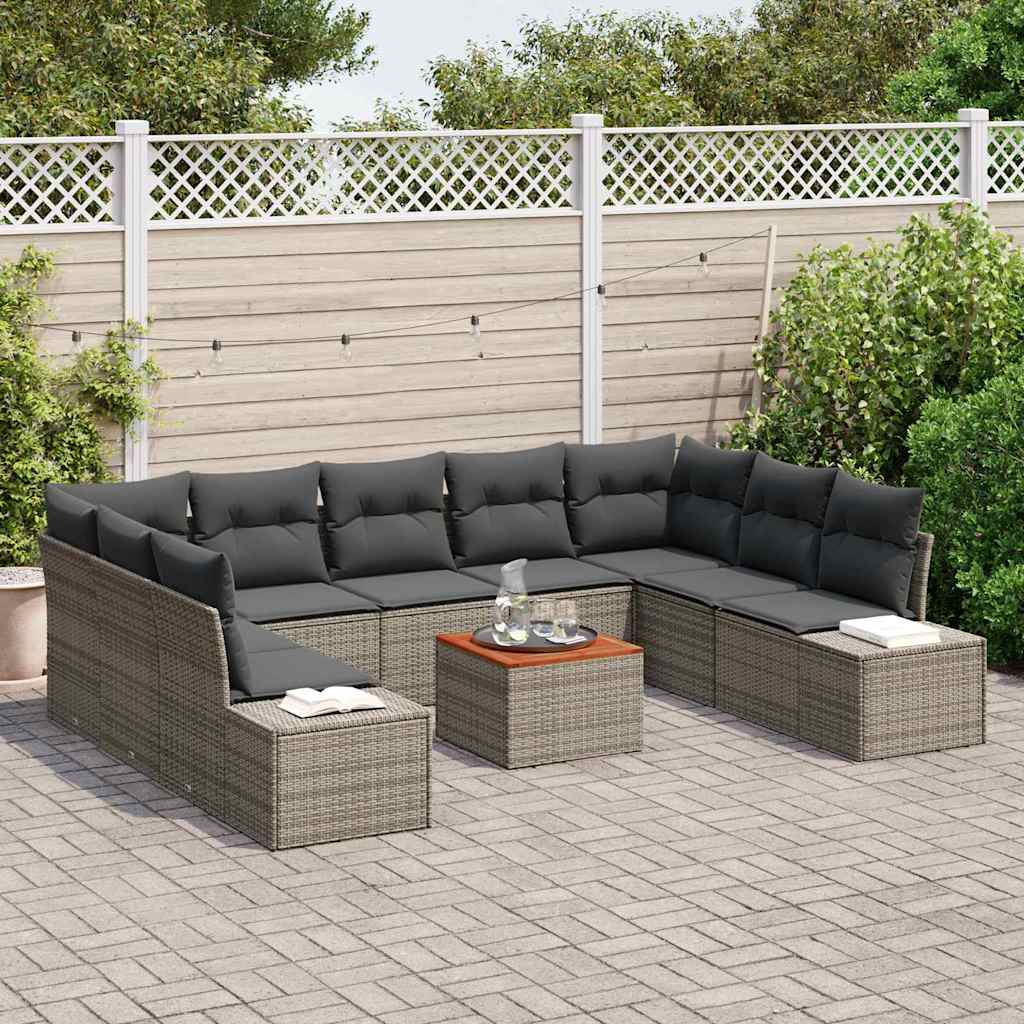 8721288369406_mo-im_en_hd_2 vidaXL Garden Sofa Set 10 pcs Grey - Image 3