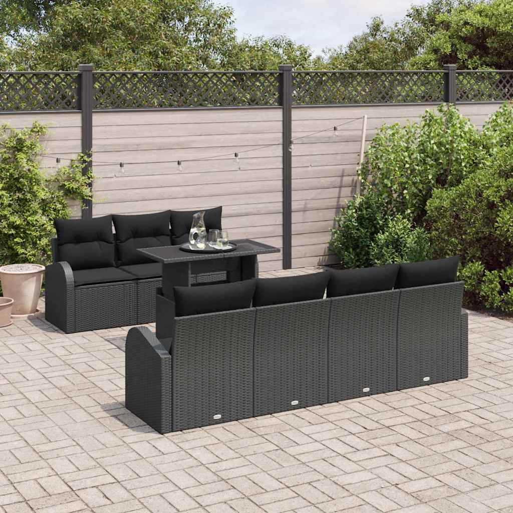 8721288375292_mo-im_en_hd_2 vidaXL Garden Sofa Set Manual 8 pcs Black 100 x 55 x 73 cm Poly rattan - Image 3